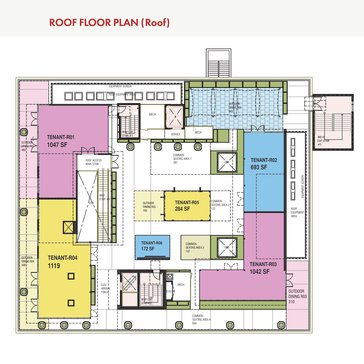 Rooftop floor plan